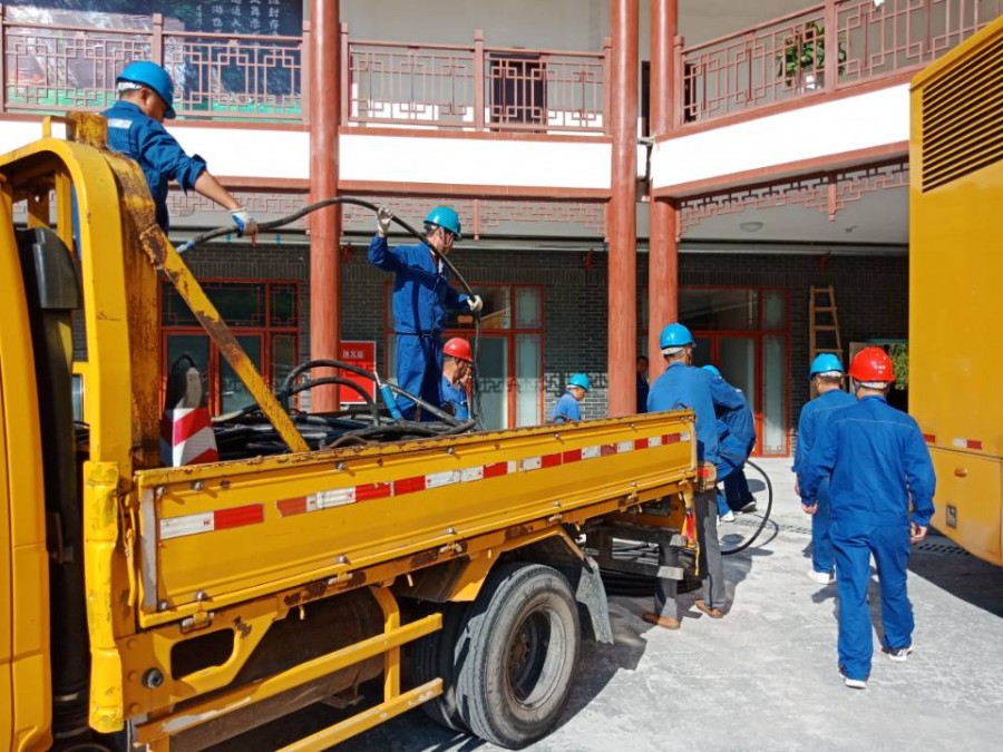 圖片說(shuō)明：保電現(xiàn)場(chǎng)