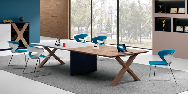 福瑪仕辦公家具|簡格系列會議桌展廳實物展示